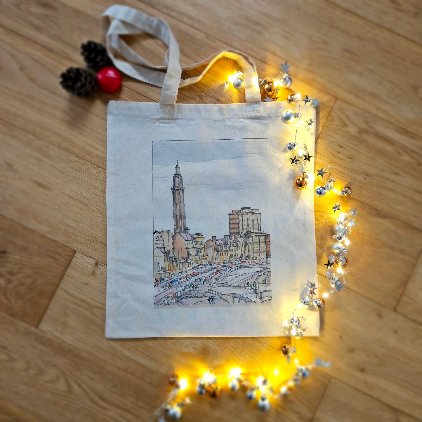 Tote bag aquarelle
