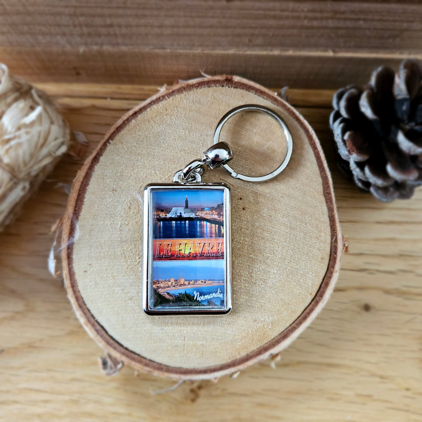 Porte-clés métal – Photo du Havre (4,5 cm)