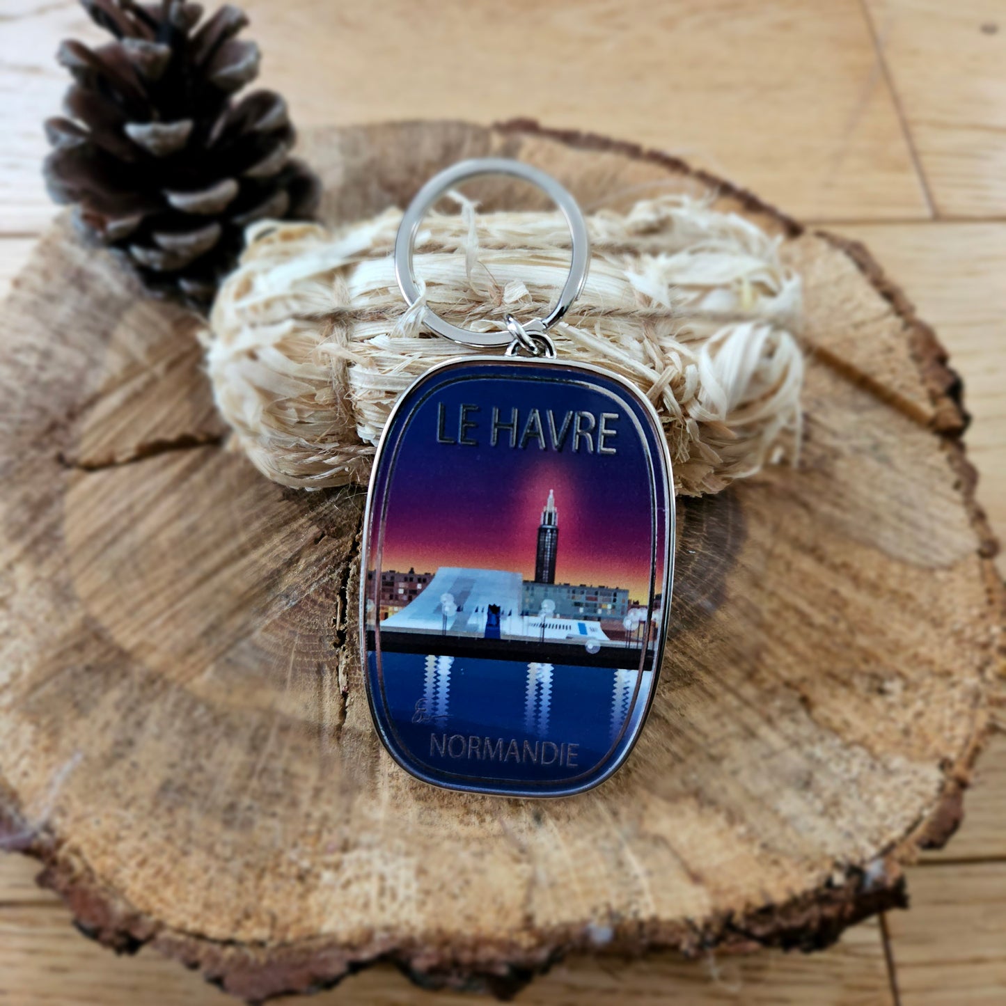 Porte-clé Métal « Le Havre » – 6,5 cm