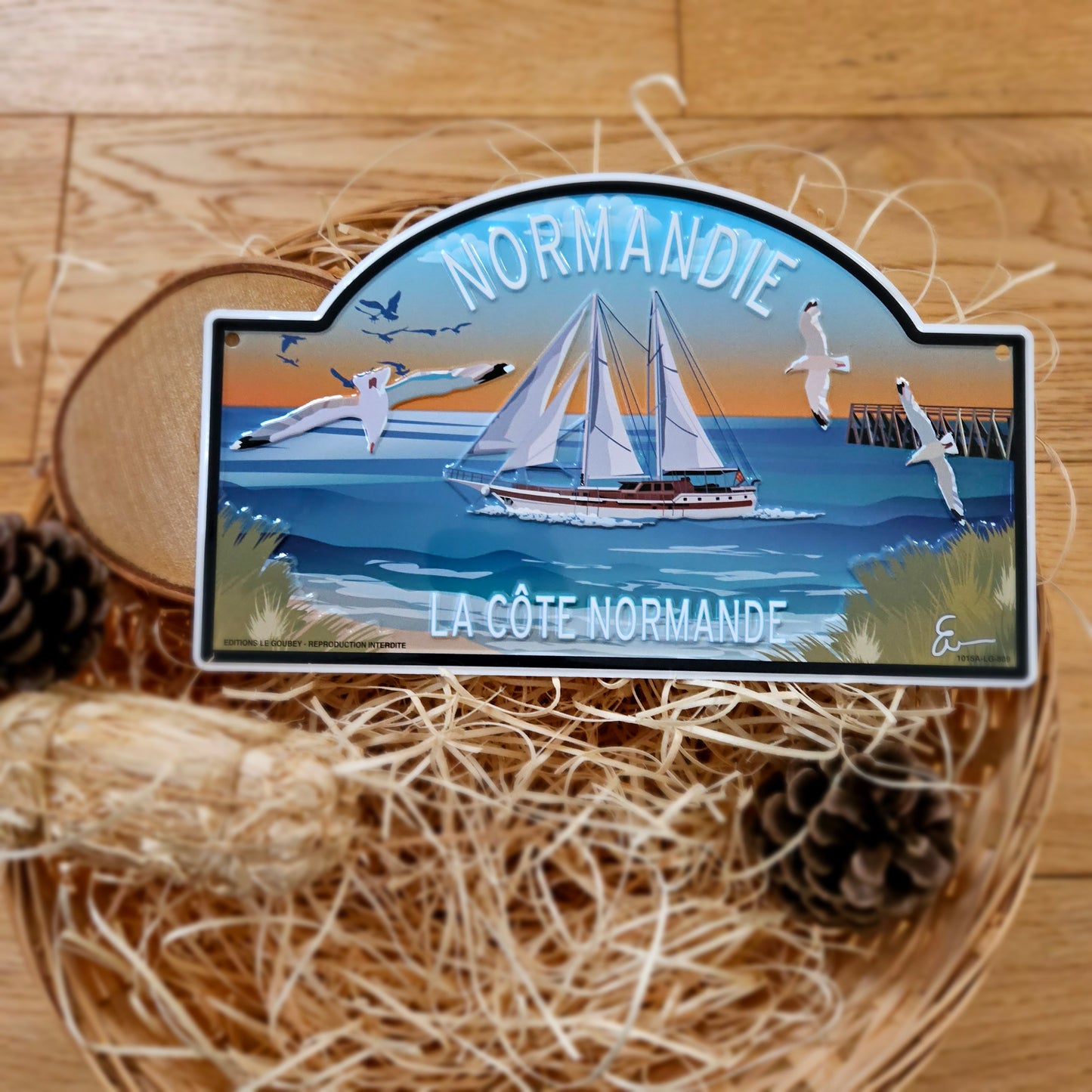 Plaque Métal "Le Havre" ; "Normandie"