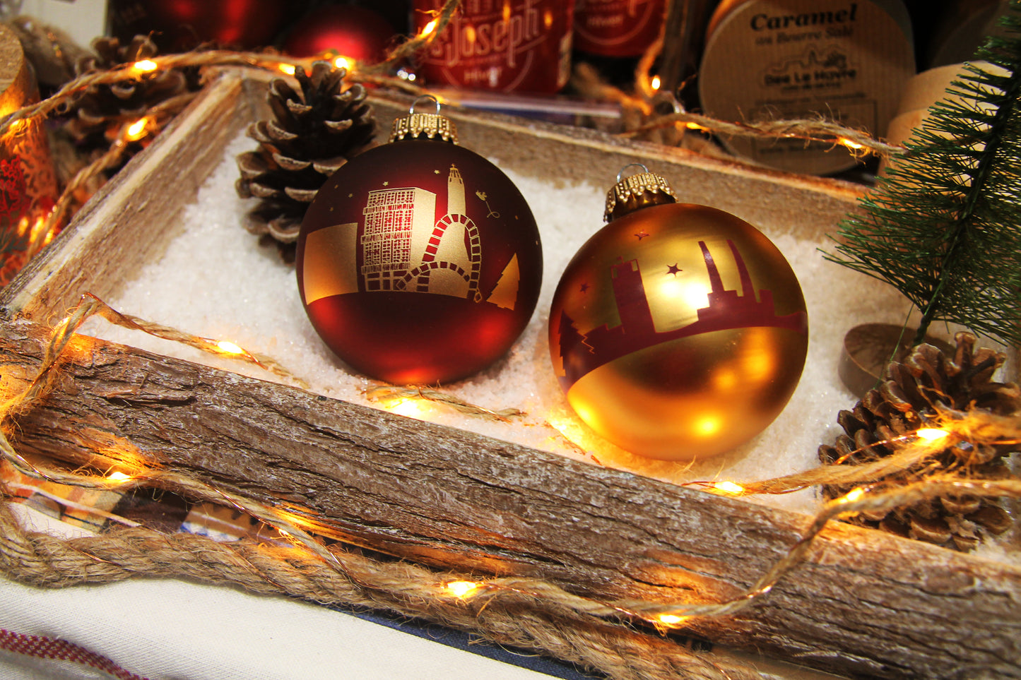 Boule de Noël - Skyline "Noël au Havre"